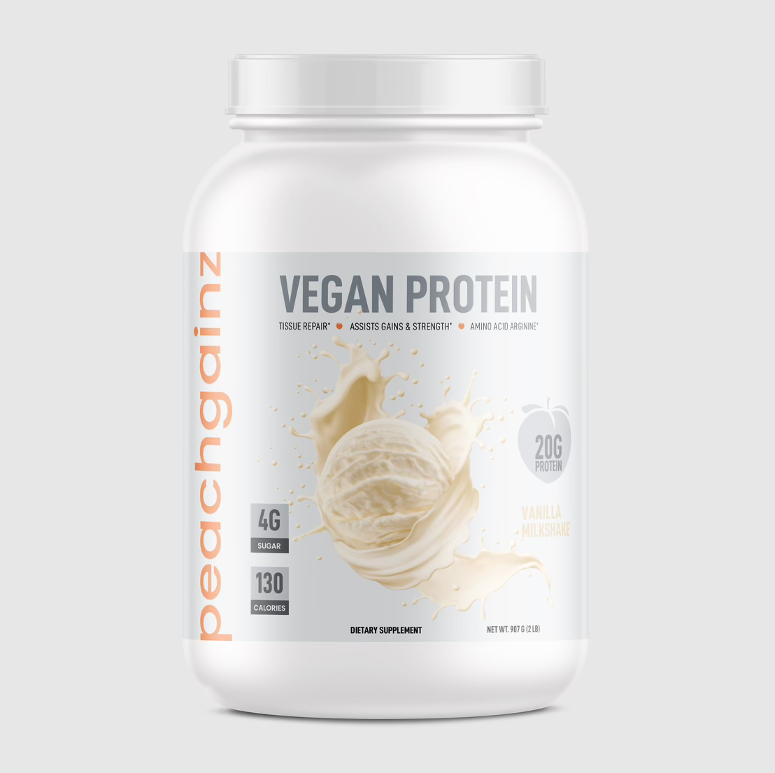Vanilla Vegan Pea Protein Powder – peachgainz Booty Bands